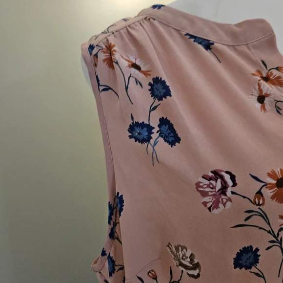 Daniel Rainn Women's Size 2x Floral Pink Sleeveless Top Shirt - Picture 8 of 14